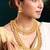 Gold plated beads studded maharani haar long necklace short necklace