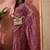 Pink embroidered saree with blouse piece