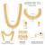 Gold plated beads studded maharani haar long necklace short necklace