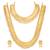 Maharani haar beads studded long necklace short necklace & drop