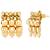 Gold plated choker long necklace and earrings set maharani haar