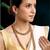 Red green choker long necklace and earrings set maharani haar