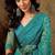 Teal embroidered sarees