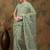 Olive embroidered   sarees