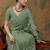 Olive embroidered  sarees