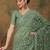 Olive embroidered  sarees