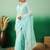 Blue embroidered  sarees