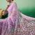 Lavender embroidered saree