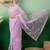 Lavender embroidered saree