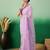 Lavender embroidered saree