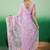 Lavender embroidered saree