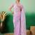 Lavender embroidered saree