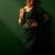 Green embroidered saree