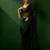 Green embroidered saree