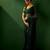 Green embroidered saree