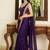 Purple embellished sarees blouse piece