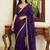 Purple embellished sarees blouse piece