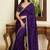 Purple embellished sarees blouse piece