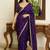 Purple embellished sarees blouse piece