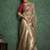 Beige woven design paithani saree withblousepiece
