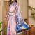 Multicolor women multicolor satin designer saree