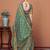 Blue ethnic motifs printed saree