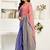 Red red linen ready to wear saree with printed design