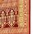Rust ethnic motifs printed zari banarasi saree