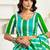 White multi linen ready to wear saree with printed design