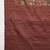 Brown floral printed saree with blouse