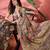 Grey floral woven design zari saree