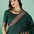 Green polka dot zari woven kanjeevaram saree with blouse