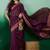 Purple polka dot zari woven kanjeevaram saree with blouse