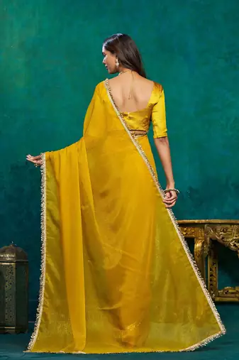 Yellow women yellow sarees
