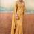 Yellow ethnic embellished festive wear saree with matching blouse