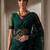 Green embellished embroidered net designer saree