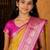 Mustard girls woven design zari art silk saree