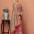 Pink kalamkari printed saree with matching blouse