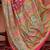 Pink kalamkari printed saree with matching blouse