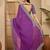 Purple women bandhani sequinned poly georgette saree