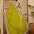 Olive bandhani printed saree with sequinned border
