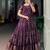 Captivating Wine Bandhej Printed Cotton Festive Wear Gown