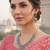 Pink embellished embroidered net designer saree