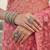 Pink embellished embroidered net designer saree