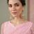 Pink embellished embroidered net designer saree
