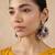Yellow floral embroidered net designer saree