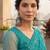 Teal embellished embroidered net designer saree