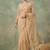 Gold embellished embroidered net designer saree