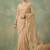 Gold embellished embroidered net designer saree
