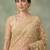Gold embellished embroidered net designer saree